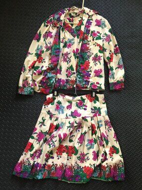 VINTAGE D RAVEL CALIFORNIA FLORAL 3 PIECE OUTFIT